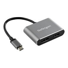 StarTech.com USB C Multiport Video Adapter, 4K 60Hz USB-C to HDMI 2.0 or DisplayPort 1.2 Monitor Adapter, USB Type-C 2-in-1 Display Converter HDMI/DP HBR2 HDR, Thunderbolt 3 Compatible - USB-C 2 in 1 Adapter (CDP2DPHD) - Video adaptér - 24 pin USB-C s piny (male) do HDMI, DisplayPort se zdířkami (female) - 20.5 cm - šedá space gray - podporuje 4K, aktivní StarTech.com USB C Multiport Video Adapter, 4K 60Hz USB-C to HDMI 2.0 or DisplayPort 1.2 Monitor Adapter, USB Type-C 2-in-1 Display Converter HDMI/DP HBR2 HDR, Thunderbolt 3 Compatible - USB-C 2 in 1 Adapter (CDP2DPHD) - Video adaptér - 24 pin USB-C s piny (male) do HDMI, DisplayPort se zdířkami (female) - 20.5 cm - šedá space gray - podporuje 4K, aktivní