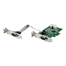 StarTech.com 2-port PCI Express RS232 Serial Adapter Card, PCIe RS232 Serial Host Controller Card, PCIe to Serial DB9 COM Ports, 16950 UART, Low Profile Expansion Card, Windows/macOS/Linux - Full/Low-Profile (PEX2S953LP) - Sériový adaptér - PCIe nízký profil - RS-232 x 2 StarTech.com 2-port PCI Express RS232 Serial Adapter Card, PCIe RS232 Serial Host Controller Card, PCIe to Serial DB9 COM Ports, 16950 UART, Low Profile Expansion Card, Windows/macOS/Linux - Full/Low-Profile (PEX2S953LP) - Sériový adaptér - PCIe nízký profil - RS-232 x 2