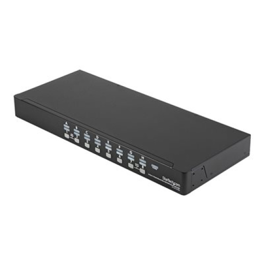 StarTech.com 16 Port Rackmount USB KVM Switch Kit with OSD and Cables - 1U (SV1631DUSBUK) - Prepínac KVM - 16 x KVM port(s) - 1 místní uživatel - desktop - pro P/N: RK2537BKM, RK3236BKF, RK4236BKB, RK4242BK24, RK4242BK30, RKCONS1701, RKCONS17HD
