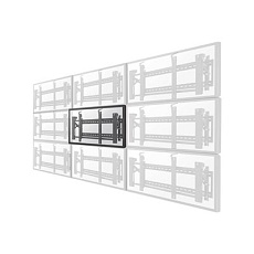 Neomounts LED-VW2000BLACK - Držák - pro plochý panel - uzamykatelný - černá - velikost obrazovky: 32"-75" - montáž na stěnu