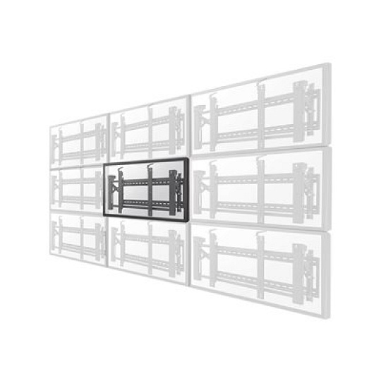 Neomounts LED-VW2000BLACK - Držák - pro plochý panel - uzamykatelný - černá - velikost obrazovky: 32"-75" - montáž na stěnu