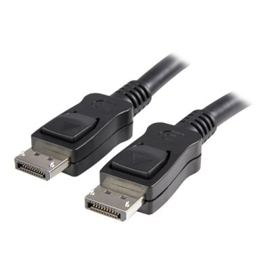 StarTech.com 10 ft DisplayPort 1.2 Cable with Latches - 4K x 2K (4096 x 2160) @ 60Hz - DPCP & HDCP - Male to Male DP Video Monitor Cable (DISPLPORT10L) - Kabel DisplayPort - DisplayPort (M) do DisplayPort (M) - 3 m - opatrený západkou - cerná - pro P/N: DK31C3HDPDUE, DKM30CHDPD, DKM30CHDPDUE, KITBXAVHDPEU, KITBXAVHDPNA, KITBXAVHDPUK