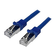 Startech 5m CAT6 Ethernet Cable, 10 Gigabit Shielded Snagless RJ45 100W PoE Patch Cord, CAT 6 10GbE SFTP Network Cable w/Strain Relief, Blue, Wiring is UL Certified/TIA - Category 6 - 26AWG (N6SPAT5MBL) - Patch kabel - RJ-45 (M) do RJ-45 (M) - 5 m - SFTP / 50 mikronu - CAT 6 - lisovaný, provedení bez hrbolku - modrá Startech 5m CAT6 Ethernet Cable, 10 Gigabit Shielded Snagless RJ45 100W PoE Patch Cord, CAT 6 10GbE SFTP Network Cable w/Strain Relief, Blue, Wiring is UL Certified/TIA - Category 6 - 26AWG (N6SPAT5MBL) - Patch kabel - RJ-45 (M) do RJ-45 (M) - 5 m - SFTP / 50 mikronu - CAT 6 - lisovaný, provedení bez hrbolku - modrá