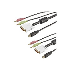 StarTech 6 ft 4-in-1 USB DVI KVM Cable with Audio and Microphone - DVI KVM Cable - USB KVM Cable - KVM Switch Cable (USBDVI4N1A6) - Prodlužovací kabel pro klávesnici/video/myš/audio - USB, mini-phone stereo 3.5 mm, DVI-I do mini-phone stereo 3.5 mm, USB typ B, DVI-I - 1.8 m - cerná - pro P/N: SV231DVIUA, SV231UADVI, SV431DVIUA, SV431DVIUAGB, SV565FXDUSA StarTech 6 ft 4-in-1 USB DVI KVM Cable with Audio and Microphone - DVI KVM Cable - USB KVM Cable - KVM Switch Cable (USBDVI4N1A6) - Prodlužovací kabel pro klávesnici/video/myš/audio - USB, mini-phone stereo 3.5 mm, DVI-I do mini-phone stereo 3.5 mm, USB typ B, DVI-I - 1.8 m - cerná - pro P/N: SV231DVIUA, SV231UADVI, SV431DVIUA, SV431DVIUAGB, SV565FXDUSA