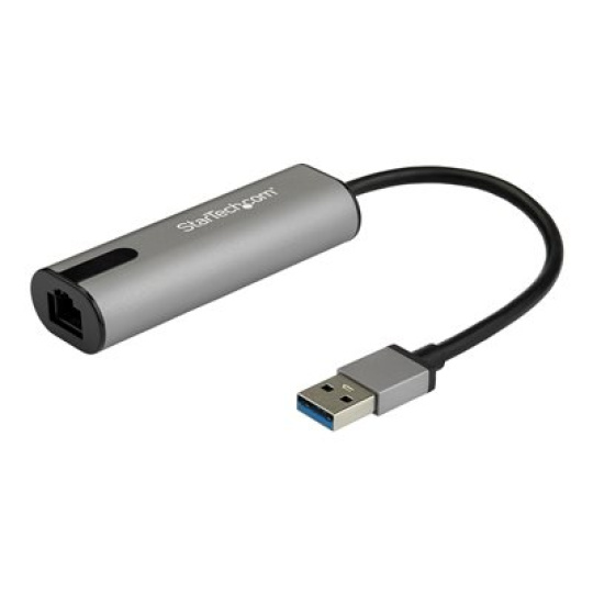 StarTech.com 2.5GbE USB A to Ethernet Adapter, NBASE-T NIC, USB 3.0 Type A 2.5 GbE /1 GbE Multi Speed Gigabit Network, USB 3.1 Laptop to RJ45/LAN, Lenovo X1 Carbon, HP EliteBook/ ZBook - Type-A to Ethernet (US2GA30) - Sítový adaptér - USB 3.0 - 10M/100M/1G/2.5 Gigabit Ethernet x 1 - cerná, šedá space gray