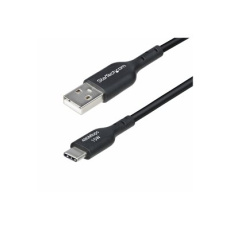 StarTech.com 3ft (1m) USB-A to USB-C Charging Cable, Charger Cord, M/M - USB kabel - USB (M) do 24 pin USB-C (M) - USB 2.0 - 3 A - 1 m - neobsahuje halogen, pasivní, nabíjení a synchronizace, USB Fast Charge (15W) - cerná