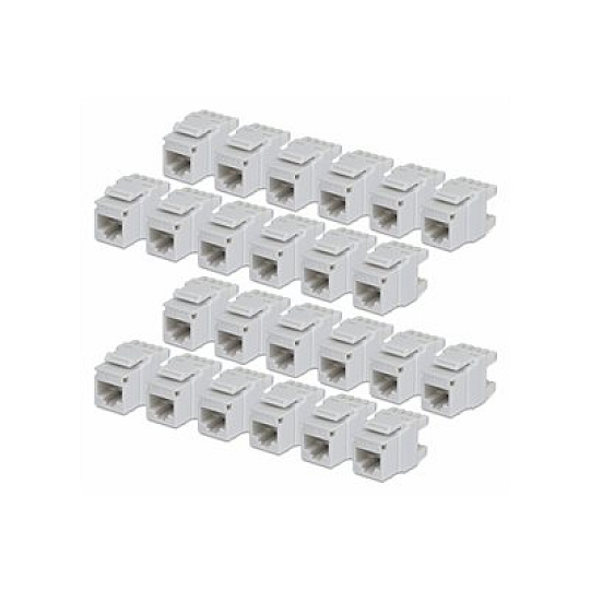 Cat6 Keystone Jack 24-Pack 180-Deg