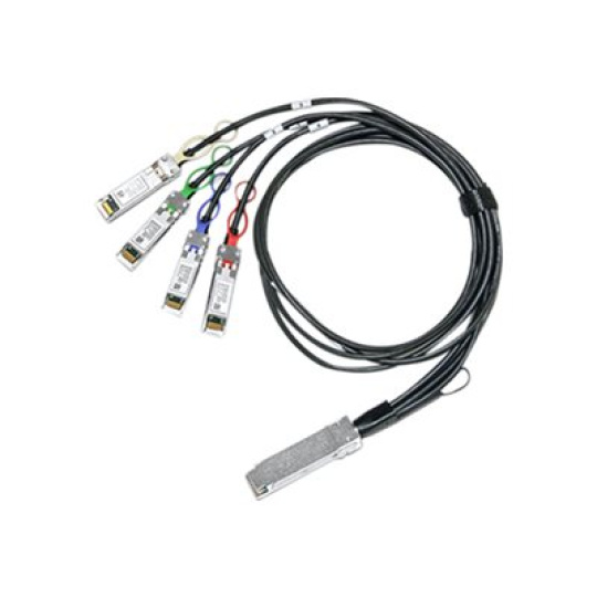 NVIDIA - Kabel 40Gbase pro přímé připojení - QSFP do SFP+ - 1 m - pasivní, hybridní