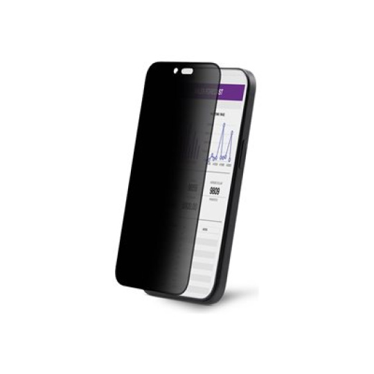 StarTech.com - Ochrana obrazovky pro mobilní telefon - 4-way filter, 4-way 360, supports portrait/landscape orientation, touch-enabled - sklo - s bezpecnostním filtrem - ctyrcestné - lepicí - cerná - kompatibilní s TAA - pro Apple iPhone 16 Pro Max