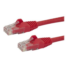 StarTech.com 2m CAT6 Ethernet Cable, 10 Gigabit Snagless RJ45 650MHz 100W PoE Patch Cord, CAT 6 10GbE UTP Network Cable w/Strain Relief, Red, Fluke Tested/Wiring is UL Certified/TIA - Category 6 - 24AWG (N6PATC2MRD) - Patch kabel - RJ-45 (M) do RJ-45 (M) - 2 m - UTP - CAT 6 - provedení bez hrbolku - cervená StarTech.com 2m CAT6 Ethernet Cable, 10 Gigabit Snagless RJ45 650MHz 100W PoE Patch Cord, CAT 6 10GbE UTP Network Cable w/Strain Relief, Red, Fluke Tested/Wiring is UL Certified/TIA - Category 6 - 24AWG (N6PATC2MRD) - Patch kabel - RJ-45 (M) do RJ-45 (M) - 2 m - UTP - CAT 6 - provedení bez hrbolku - cervená