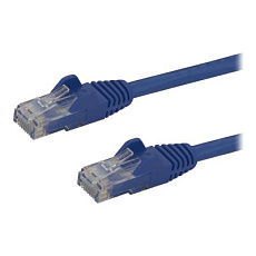 Startech 3m CAT6 Ethernet Cable, 10 Gigabit Snagless RJ45 650MHz 100W PoE Patch Cord, CAT 6 10GbE UTP Network Cable w/Strain Relief, Blue, Wiring is UL Certified/TIA - Category 6 - 24AWG (N6PATC3MBL) - Patch kabel - RJ-45 (M) do RJ-45 (M) - 3 m - UTP - CAT 6 - lisovaný, provedení bez hrbolku - modrá