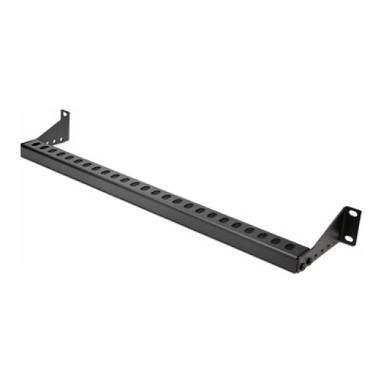 StarTech.com 1U Rack Mountable Cable Lacing Bar w/Adjustable Depth, Cable Support Guide For Organized 19" Racks/Cabinets, Horizontal Cable Guide For Patch Panels/Switches/PDUs - Uvazovací lišta pro správu kabelu (horizontální) - cerná - 1U - 19"