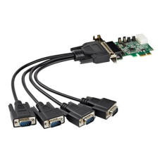 StarTech.com 4-port PCI Express RS232 Serial Adapter Card, PCIe RS232 Serial Host Controller Card, PCIe to Serial DB9, 16950 UART, Low Profile Desktop Expansion Card, Windows, macOS, Linux - Full/Low-Profile (PEX4S953LP) - Sériový adaptér - PCIe nízký profil - RS-232 x 4 StarTech.com 4-port PCI Express RS232 Serial Adapter Card, PCIe RS232 Serial Host Controller Card, PCIe to Serial DB9, 16950 UART, Low Profile Desktop Expansion Card, Windows, macOS, Linux - Full/Low-Profile (PEX4S953LP) - Sériový adaptér - PCIe nízký profil - RS-232 x 4