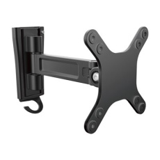 StarTech.com Monitor Wall Mount - Single Swivel - Supports Monitors 13" to 34" - VESA Monitor Wall Mount Bracket - Black (ARMWALLS) - Nastavitelné rameno (montážní deska) - pro monitor/plochý panel - hliník - černá - velikost obrazovky: 13"-34"
