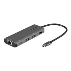 StarTech.com USB C Multiport Adapter, 10Gbps USB Type-C Mini Dock with 4K 30Hz HDMI, 100W Power Delivery Passthrough, 3-Port USB Hub, GbE, Portable USB 3.1/3.2 Gen 2 Laptop Dock, 10" Cable - Portable Travel Dock - Dokovací stanice - USB-C 3.2 Gen 2 / Thunderbolt 3 - HDMI - 1GbE - pro P/N: PEXUSB321C