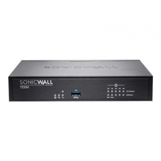 SonicWall TZ350 - Bezpečnostní zařízení - GigE - SonicWALL Secure Upgrade Plus Program (3 roky)
