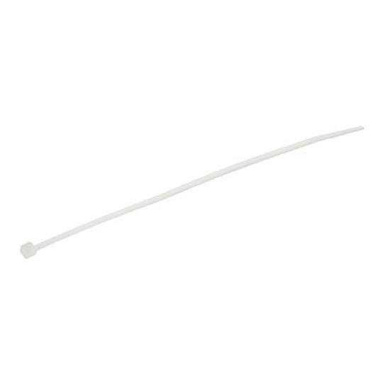 Startech 15cm(6") Cable Ties, 3mm(1/8") wide, 39mm(1-3/8") Bundle Diameter, 18kg(40lb) Tensile Strength, Nylon Self Locking Zip Ties with Curved Tip, 94V-2/UL Listed, 100 Pack, White - Nylon 66 Plastic - TAA (CBMZT6N) - Kabelová stahovací páska - 15.24 cm - bílá - kompatibilní s TAA (balení 100)