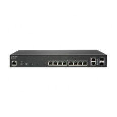 SonicWall Switch SWS12-10FPOE - Přepínač - řízený - 10 x 10/100/1000 (PoE+) + 2 x gigabitů SFP - desktop - PoE+ (130 W) - s 3 roky podpora 24x7