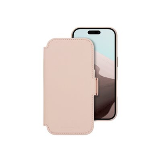dbramante1928 Lynge - Pouzdro s klopou pro mobilní telefon - kompatibilita s MagSafe - ružová pink sand