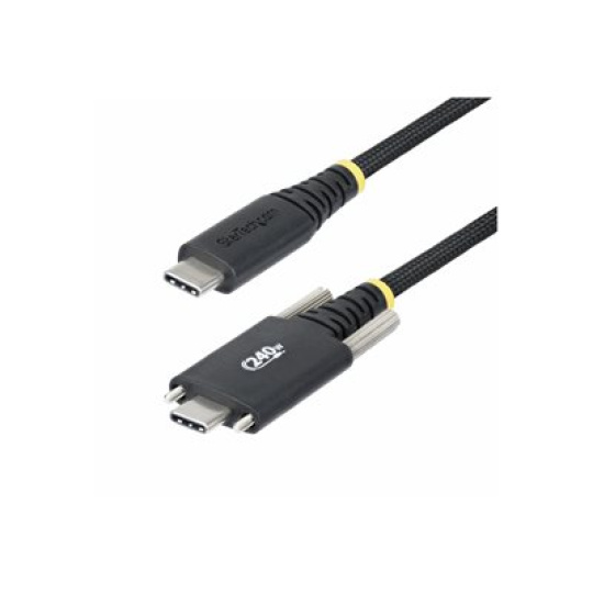StarTech.com 10ft (3m) USB-C Charging Cable, 240W, Silicone Jacket - USB kabel - 24 pin USB-C (M) prímý/zamykací do 24 pin USB-C (M) rovné - USB 2.0 - 48 V - 5 A - 3 m - technologie Extended Power Range (EPR), napájení USB (240 W), podpora napájení Power Delivery 3.1 - cerná