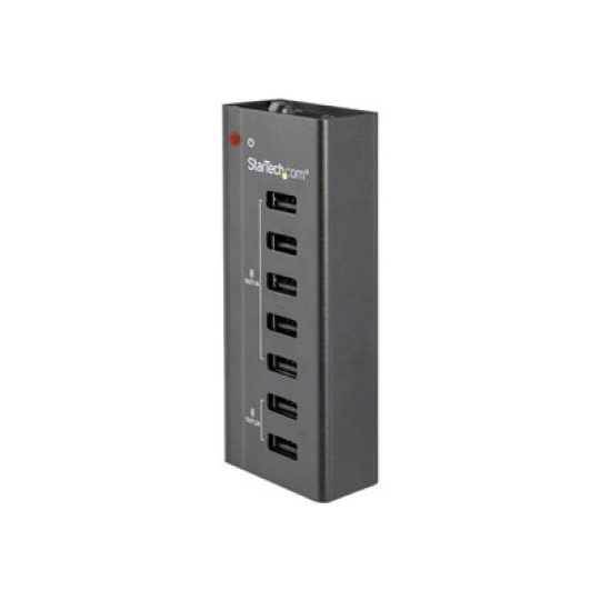 StarTech.com 7 Port USB Charging Station with 5x 1A Ports and 2x 2A Ports - Nabíjecí pásek + AC napájecí adaptér - 5 A - 7 výstupní konektory (USB) - cerná