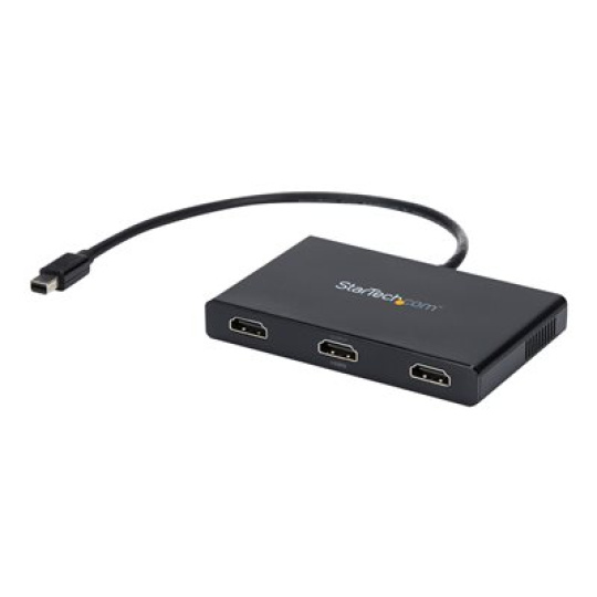 StarTech.com 3 Port Mini DisplayPort MST Hub - 4K 30Hz - Mini DP to HDMI Video Splitter for Multiple Monitors - mDP to HDMI (MSTMDP123HD) - Rozdelovac video / audio - 3 x HDMI - desktop - AC 100/240 V