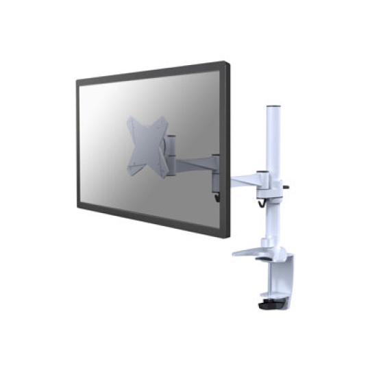 Neomounts by Newstar FPMA-D1330 - Montážní sada - full-motion - pro Displej LCD - bílá - velikost obrazovky: 10"-30" - upevnění svorkou, průchodka, upevnitelné na stůl