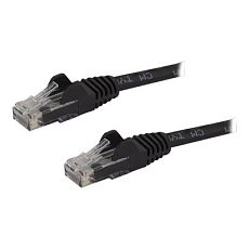 Startech 7.5m CAT6 Ethernet Cable, 10 Gigabit Snagless RJ45 650MHz 100W PoE Patch Cord, CAT 6 10GbE UTP Network Cable w/Strain Relief, Black, Wiring is UL Certified/TIA - Category 6 - 24AWG (N6PATC750CMBK) - Patch kabel - RJ-45 (M) do RJ-45 (M) - 7.5 m - UTP - CAT 6 - provedení bez hrbolku - cerná Startech 7.5m CAT6 Ethernet Cable, 10 Gigabit Snagless RJ45 650MHz 100W PoE Patch Cord, CAT 6 10GbE UTP Network Cable w/Strain Relief, Black, Wiring is UL Certified/TIA - Category 6 - 24AWG (N6PATC750CMBK) - Patch kabel - RJ-45 (M) do RJ-45 (M) - 7.5 m - UTP - CAT 6 - provedení bez hrbolku - cerná