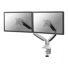 Neomounts NM-D750D - Montážní sada - plný pohyb - pro 2 LCD displeje - bílá - velikost obrazovky: 10"-32" - upevnění svorkou, průchodka, upevnitelné na stůl