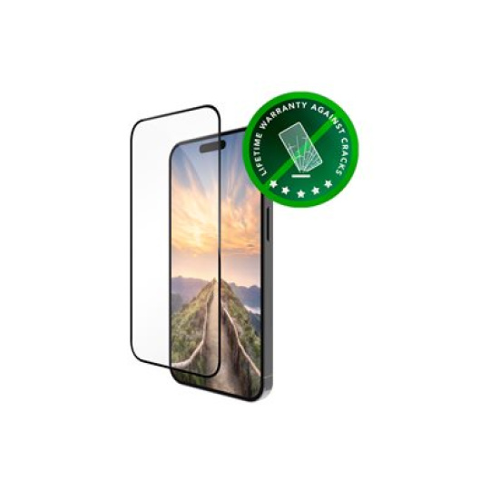 dbramante1928 Eco-shield - Ochrana obrazovky pro mobilní telefon - sklo - barva rámu černá - pro Apple iPhone 16 Pro Max