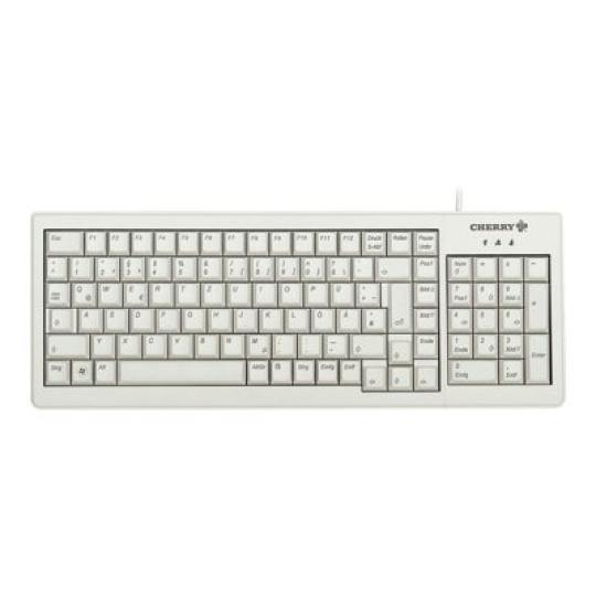CHERRY ML5200 - Klávesnice - PS/2, USB - americká - světle šedá