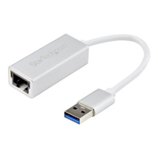 StarTech.com USB 3.0 to Gigabit Network Adapter - Silver - Sleek Aluminum Design for MacBook, Chromebook or Tablet - Native Driver Support (USB31000SA) - Síťový adaptér - USB 3.0 - Gigabit Ethernet x 1 - stříbrná StarTech.com USB 3.0 to Gigabit Network Adapter - Silver - Sleek Aluminum Design for MacBook, Chromebook or Tablet - Native Driver Support (USB31000SA) - Síťový adaptér - USB 3.0 - Gigabit Ethernet x 1 - stříbrná