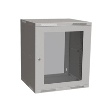 SOLARIX 19 12U/450 nástěnný rozvaděč, Rozvaděč nástěnný skládaný SENSA LITE 12U 450mm, dveře sklo