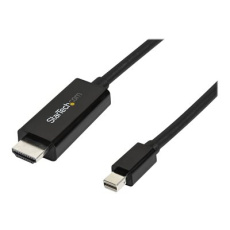 StarTech.com Mini DisplayPort to HDMI Adapter Cable - mDP to HDMI Adapter with Built-in Cable - Black - 3 m (10 ft.) - Ultra HD 4K 30Hz (MDP2HDMM3MB) - Kabel adaptéru - Mini DisplayPort s piny (male) do HDMI s piny (male) - 3 m - černá - podporuje 4K StarTech.com Mini DisplayPort to HDMI Adapter Cable - mDP to HDMI Adapter with Built-in Cable - Black - 3 m (10 ft.) - Ultra HD 4K 30Hz (MDP2HDMM3MB) - Kabel adaptéru - Mini DisplayPort s piny (male) do HDMI s piny (male) - 3 m - černá - podporuje 4K