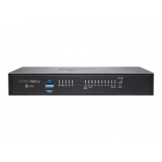 SONICWALL TZ670 WITH 8X5 SUPPORT 1YR