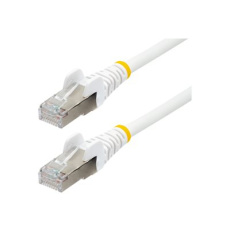 StarTech.com 1m CAT6a Ethernet Cable - White - Low Smoke Zero Halogen (LSZH) - 10GbE 500MHz 100W PoE++ Snagless RJ-45 w/Strain Reliefs S/FTP Network Patch Cord - Patch kabel - RJ-45 (M) do RJ-45 (M) - 1 m - S/FTP - CAT 6a - IEEE 802.3bt - neobsahuje halogen, lisovaný, provedení bez hrbolků, licna - bílá StarTech.com 1m CAT6a Ethernet Cable - White - Low Smoke Zero Halogen (LSZH) - 10GbE 500MHz 100W PoE++ Snagless RJ-45 w/Strain Reliefs S/FTP Network Patch Cord - Patch kabel - RJ-45 (M) do RJ-45 (M) - 1 m - S/FTP - CAT 6a - IEEE 802.3bt - neobsahuje halogen, lisovaný, provedení bez hrbolků, licna - bílá