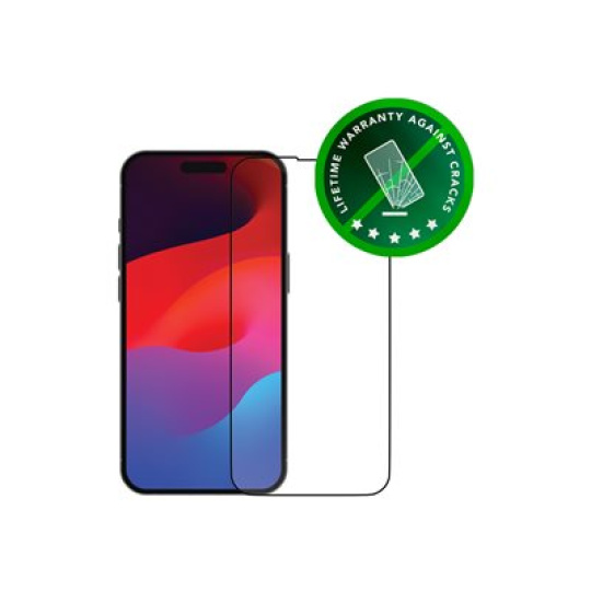 dbramante1928 Eco-shield - Ochrana obrazovky pro mobilní telefon - barva rámu černá - pro Apple iPhone 15 Pro