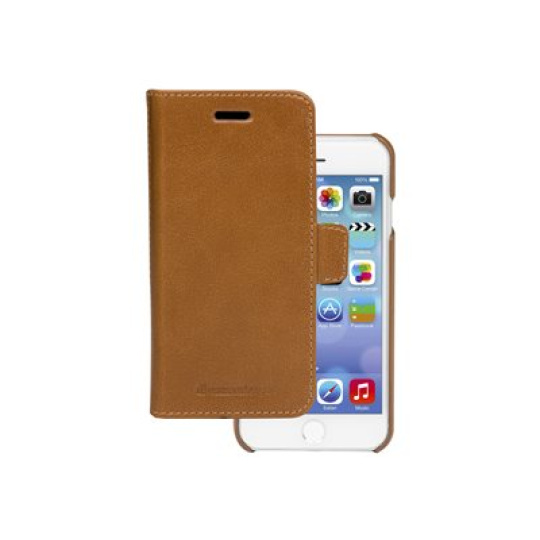 dbramante1928 Lynge - Pouzdro s klopou pro mobilní telefon - kuže full-grain - patina - pro Apple iPhone 6, 6s, 7, 8, SE (2nd generation)