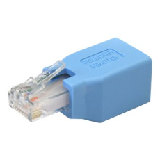 StarTech.com Cisco Console Rollover Adapter for RJ45 Ethernet Cable - Network adapter cable - RJ-45 (M) to RJ-45 (F) - blue - ROLLOVER - Sítový kabel adaptér - RJ-45 (M) do RJ-45 (F) - modrá StarTech.com Cisco Console Rollover Adapter for RJ45 Ethernet Cable - Network adapter cable - RJ-45 (M) to RJ-45 (F) - blue - ROLLOVER - Sítový kabel adaptér - RJ-45 (M) do RJ-45 (F) - modrá