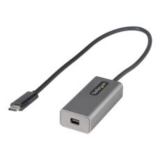 StarTech.com USB C to Mini DisplayPort Adapter, 4K 60Hz USB-C to mDP Adapter Dongle, USB Type-C to Mini DP Monitor/Display, Video Converter, Works w/ Thunderbolt 3, 12" Long Attached Cable - DP Alt Mode, mDP 1.2 (CDP2MDPEC) - Video adaptér - 24 pin USB-C (M) do Mini DisplayPort (F) - Displayport 1.2/Thunderbolt 3 - 30.6 cm - podpora 4K60 Hz (3840 x 2160) - šedá StarTech.com USB C to Mini DisplayPort Adapter, 4K 60Hz USB-C to mDP Adapter Dongle, USB Type-C to Mini DP Monitor/Display, Video Converter, Works w/ Thunderbolt 3, 12" Long Attached Cable - DP Alt Mode, mDP 1.2 (CDP2MDPEC) - Video adaptér - 24 pin USB-C (M) do Mini DisplayPort (F) - Displayport 1.2/Thunderbolt 3 - 30.6 cm - podpora 4K60 Hz (3840 x 2160) - šedá