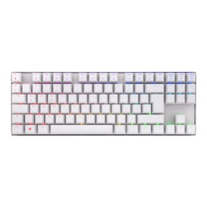 CHERRY XTRFY MX 8.2 - Klávesnice - 80% - TKL - podsvícená - bezdrátový - Bluetooth 5.2, 2.4 GHz, USB-C - QWERTY - americká - klávesový spínač: CHERRY MX2A Red - bílá
