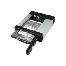 StarTech.com 5.25" to 3.5" Trayless Hard Drive Hot Swap Bay - Removable Hard Drive Bay for 3.5" SATA/SAS Drives - Aluminum (HSB1SATSASBA) - Bay adaptér pro datový sklad - 5,25" na 3,5" - pro P/N: 25SATSAS35HD