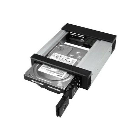 StarTech.com 5.25" to 3.5" Trayless Hard Drive Hot Swap Bay - Removable Hard Drive Bay for 3.5" SATA/SAS Drives - Aluminum (HSB1SATSASBA) - Bay adaptér pro datový sklad - 5,25" na 3,5" - pro P/N: 25SATSAS35HD