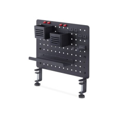 StarTech.com Clamp-On Pegboard with Accessories, 16.5 x 12.5in (42 x 32cm), Steel Pegboard, Desktop Storage Organizer, Desk Mount Peg Board, Black - Upevnovací komponent (panel s otvory) - uchycení na klip - ocel - cerná - upevnitelné na stul