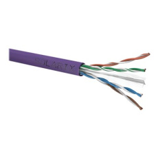 Solarix SXKD-6-UTP-LSOH - Kabel horizontální - 305 m - 6.1 mm - UTP - CAT 6 - neobsahuje halogen - purpurová, RAL 4005