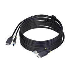 StarTech.com 10ft (3m) HDMI and USB 5Gbps KVM Cable - Kabel klávesnice / videa / myši (KVM) - HDMI, USB typ A (M) do HDMI, USB Type B (M) - 3 m - podpora 4K60Hz, podpora HDR10 - cerná