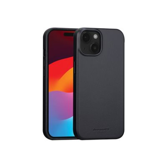 dbramante1928 Roskilde - Zadní kryt pro mobilní telefon - kompatibilita s MagSafe - kůže full-grain - černá - pro Apple iPhone 13, 14, 15, 16e