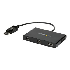 StarTech.com 3-Port Multi Monitor Adapter, DisplayPort 1.2 to HDMI MST Hub, Triple 1080p HDMI Monitor, Video Splitter for Extended Desktop Mode on Windows PCs Only, DP to 3x HDMI MST Hub - Multi Stream Transport (MSTDP123HD) - Rozdelovac video / audio - 3 x HDMI - desktop - AC 100/240 V