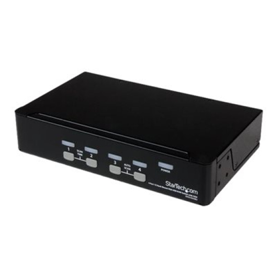 StarTech.com 4-Port USB KVM Swith with OSD - TAA Compliant - 1U Rack Mountable VGA KVM Switch (SV431DUSBU) - Prepínac KVM - 4 x KVM port(s) - 1 místní uživatel - desktop - pro P/N: IM12D1500P, RACKCOND17HD, RKCONS1701, SVA12M2NEUA, SVA12M5NA, SVUSBVGA10, SVUSBVGA6
