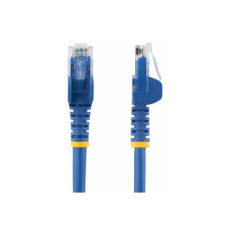 StarTech.com 50cm CAT6 Ethernet Cable, 10 Gigabit Snagless RJ45 650MHz 100W PoE Patch Cord, CAT 6 10GbE UTP Network Cable w/Strain Relief, Blue, Wiring is UL Certified/TIA - Category 6 - 24AWG (N6PATC50CMBL) - Patch kabel - RJ-45 (M) do RJ-45 (M) - 50 cm - UTP - CAT 6 - lisovaný, provedení bez hrbolku - modrá